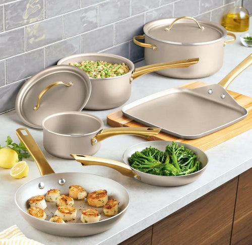 Farberware Radiant 12-Piece Nonstick Cookware Set Durable Pots and Pans Black